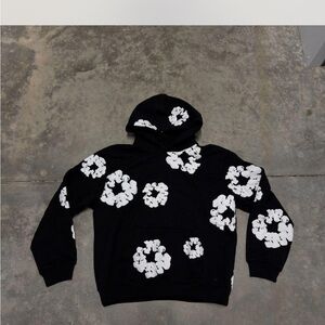 Denim tears new black hoodie X large